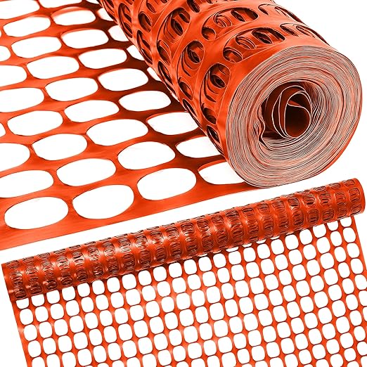 Houseables Plastic Mesh Fence, Construction Barrier Netting, 1 Roll, Garden by Houseables