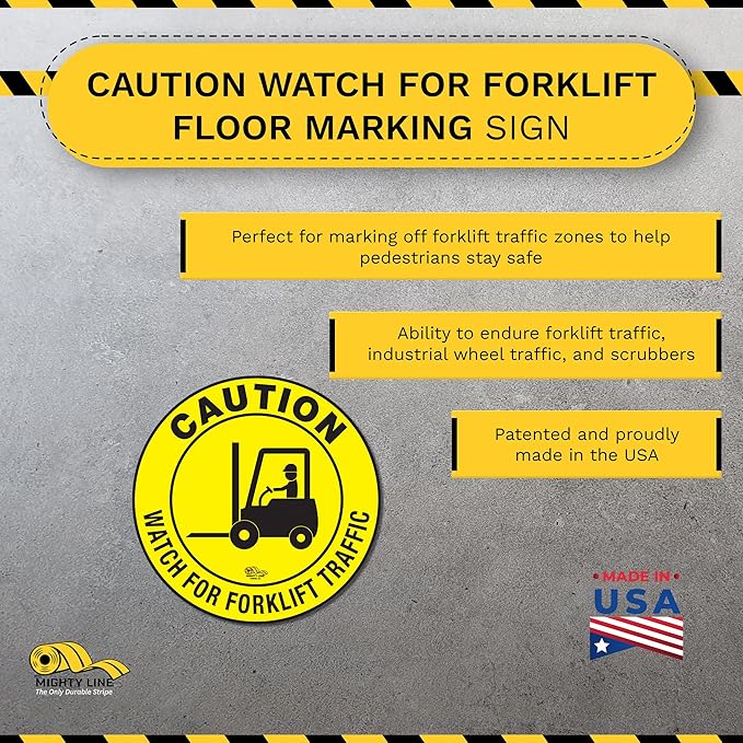 Mighty Line Forklift Floor Sign - Image 2