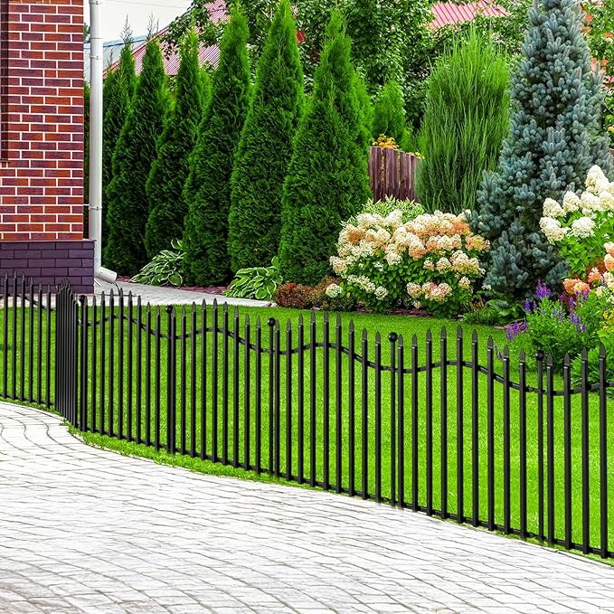 10 Panels No Dig Garden Fence - 24in H x 22.5ft L - Image 8