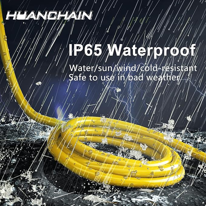 HUANCHAIN 100 ft 14/3 Gauge Heavy Duty Outdoor Extension Cord Waterproof - Image 4