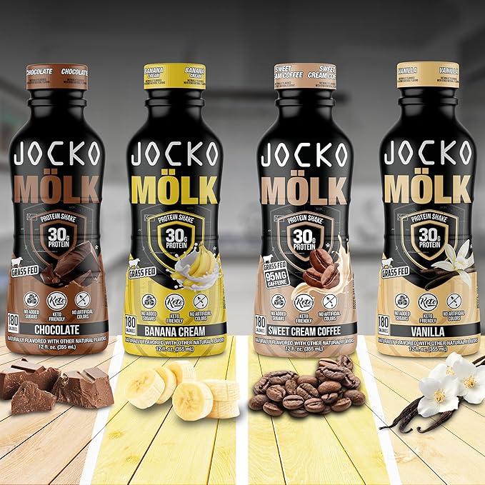 Jocko Mölk 30g Grass Fed Protein Shakes – No Added Sugar Protein Drinks KETO - Image 8