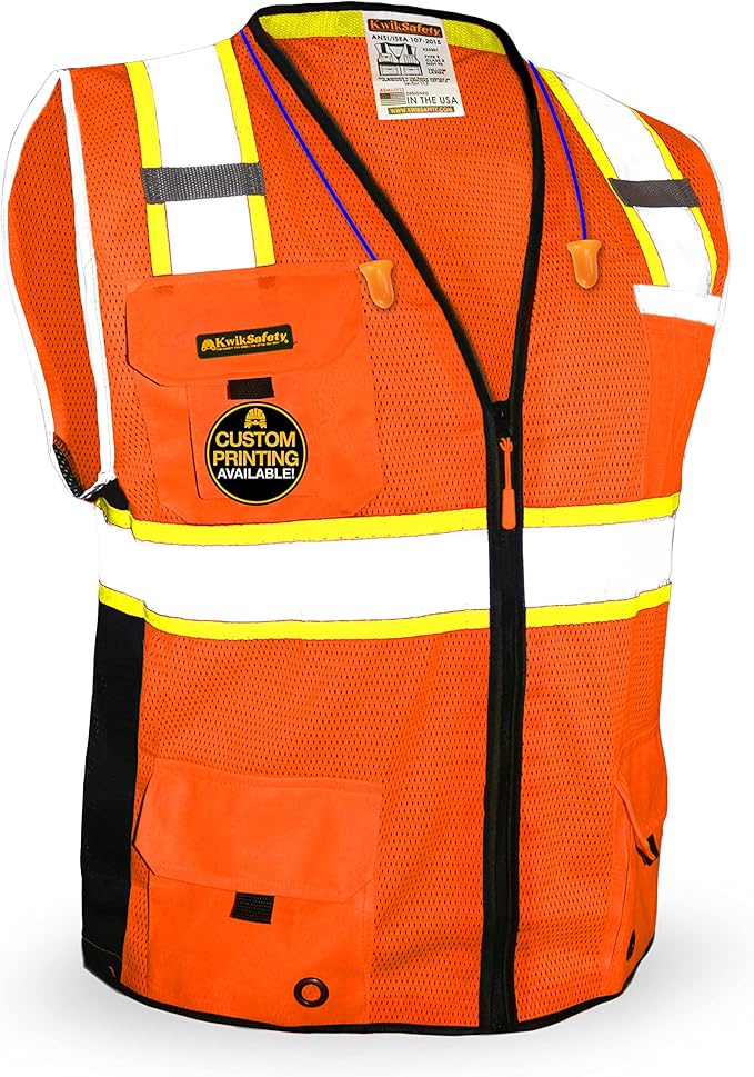 KwikSafety - Charlotte, NC - BIG KAHUNA Safety Vest Class 2 ANSI OSHA by KwikSafety