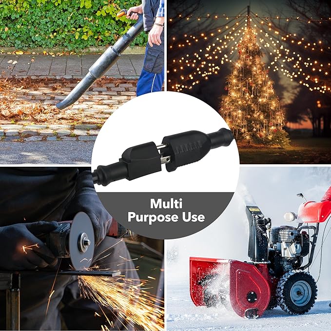 BN-LINK 6ft Outdoor Extension Cord, 12/3 SJTW Heavy Duty Power Cord, 3-Prong - Image 7