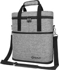 opux 3 Bottle Wine Carrier Tote, Insulated Leakproof Wine Cooler Bag, Wine by OPUX