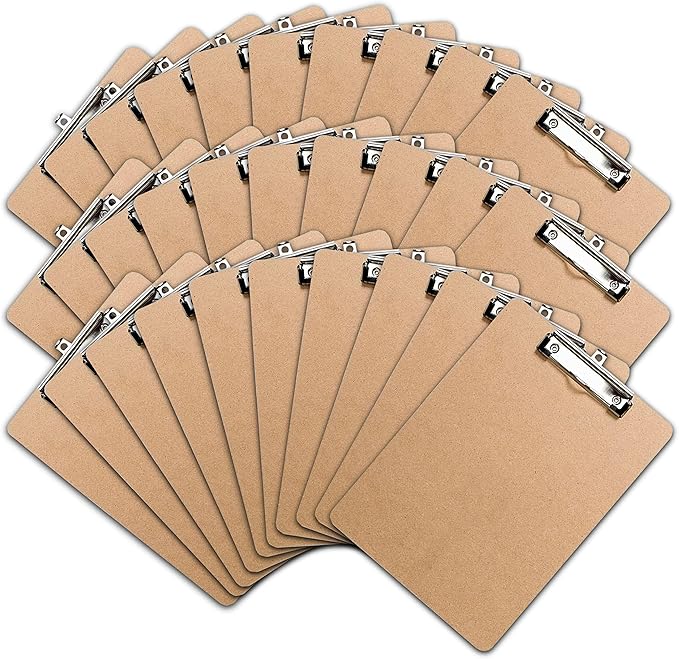 Clipboards Letter Size Clipboard, Low Profile Clip, Classroom Supplies by OfficeSolutionsDirect
