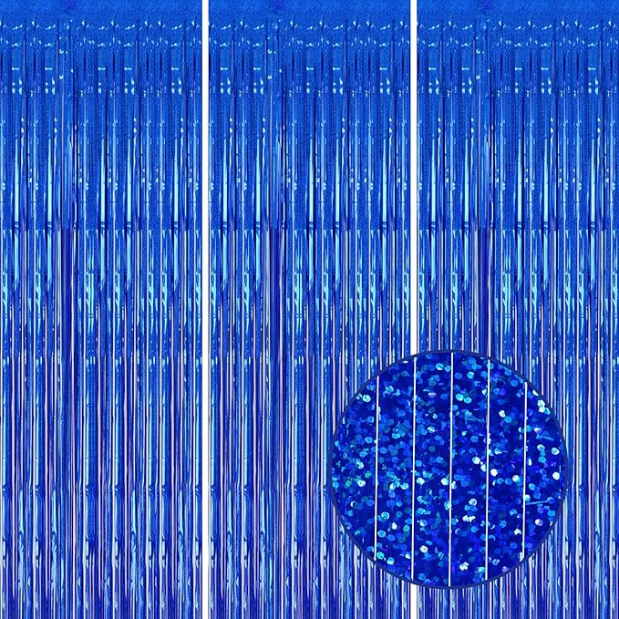 3 Pack Foil Fringe Backdrop by DECOCKRAT