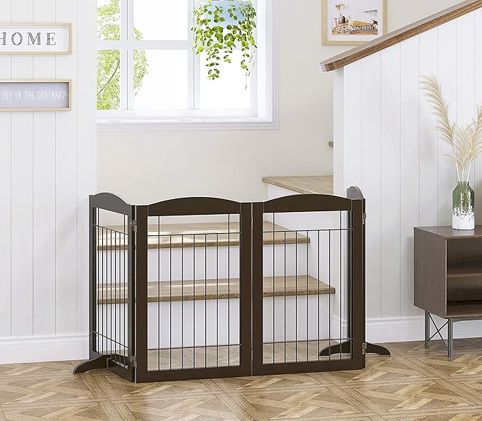 Spirich Freestanding Wire Pet Gate - Image 3
