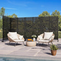 Modern Shade Metal Privacy Screen 72" H x 48" W, Freestanding Decorative by MODERNSHADE