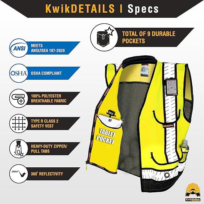KwikSafety - Charlotte, NC - GODFATHER Safety Vest ANSI OSHA - Image 6