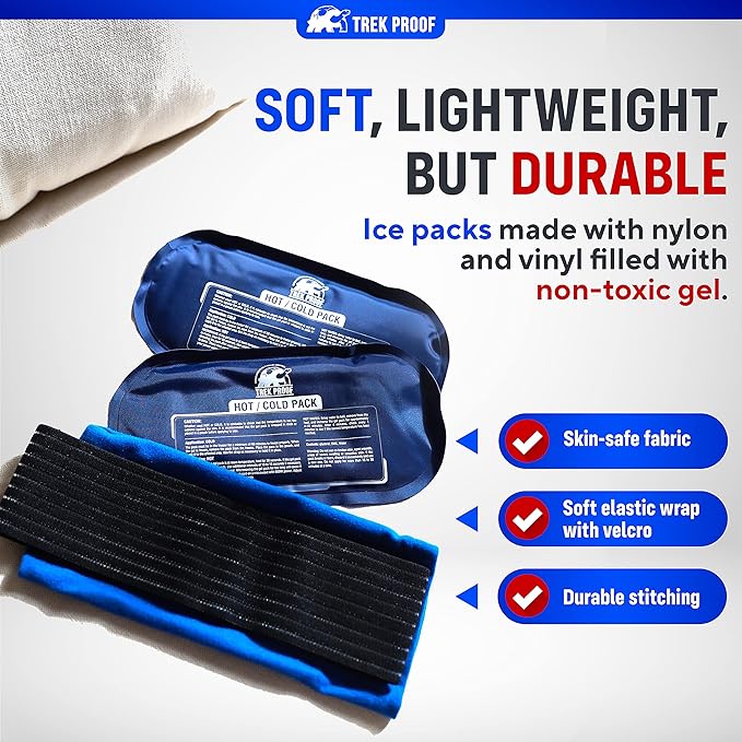 Ice Packs for Injuries Reusable – Hot and Cold Ice Pack Therapy Gel Wrap - Image 6