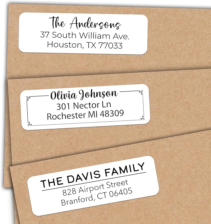 Personalized Return Address Labels by BunnyBadges