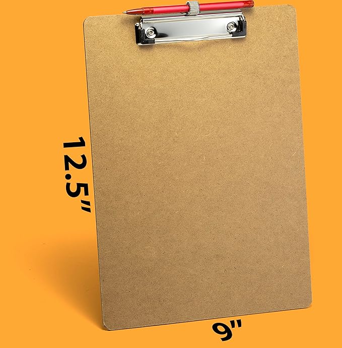Achieva Recycled Wood Clipboard, Letter Size, Low Profile Clip - Image 2