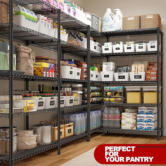 REIBII 1450LBS Shelves 5 Tier Metal Shelving Unit Storage Wire Shelving 58.1''W - Image 7