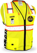 KwikSafety - BIG KAHUNA DIGITAL Safety Vest Class 2 ANSI OSHA Reflective Hi Vis by KwikSafety