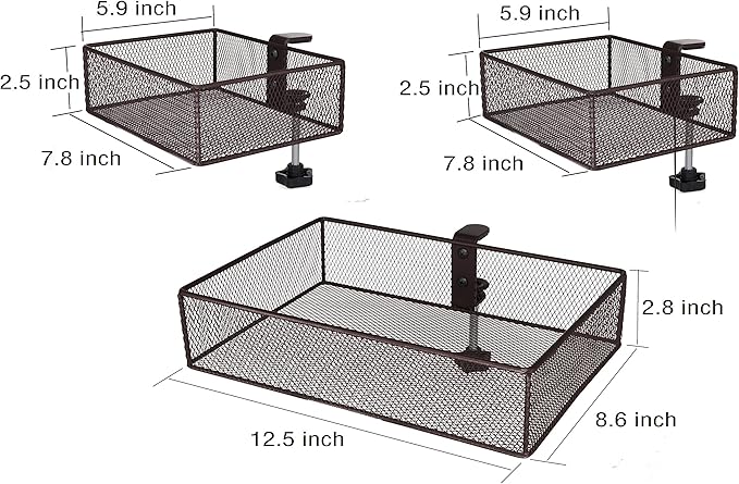 Clip-on desk organizer, stationery organizers, can be clipped around the table - Image 6