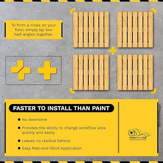 Mighty Line 2" Half Angle Marker Floor Marking Tape - Image 4