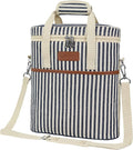 Opux 3-Bottle Wine Carrier Tote, Insulated Leakproof Cooler Bag, Portable Wine by OPUX