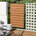 Modern Shade 5' x 3' Wood Privacy Fence Screen Natural Wood, Outdoor Privacy by MODERNSHADE