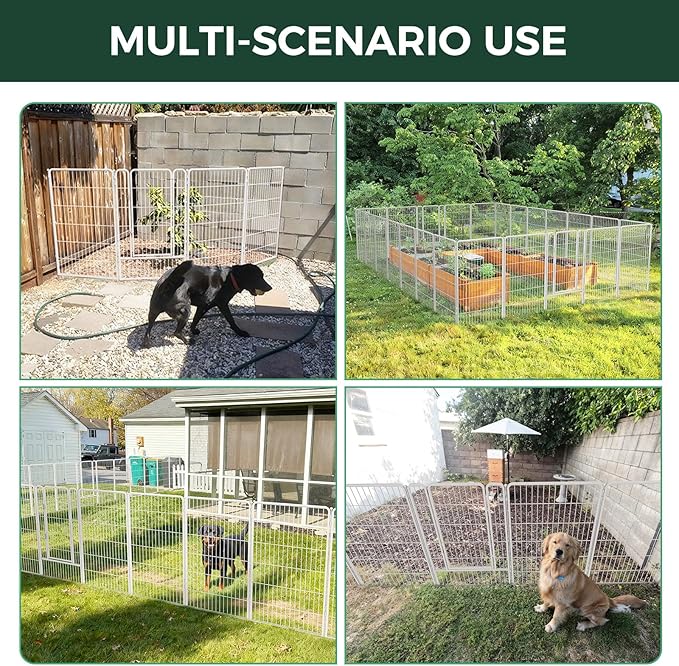 FXW Garden Fence Outdoor for The Yard – 45in x 72.9ft Heavy Duty Metal Animal - Image 6