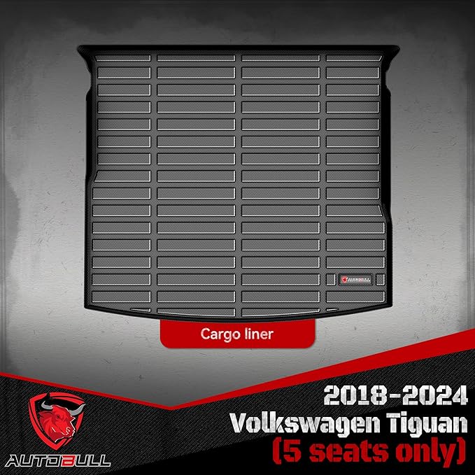 Cargo Liner Compatible with Volkswagen VW Tiguan 5 Passenger 2018-2024 Cargo Mat - Image 2