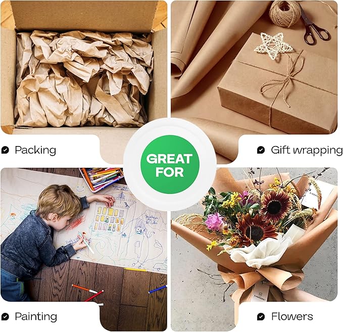 IDL Packaging Brown Kraft Paper Roll 36" x 2160", 30lb Thickness - Image 6