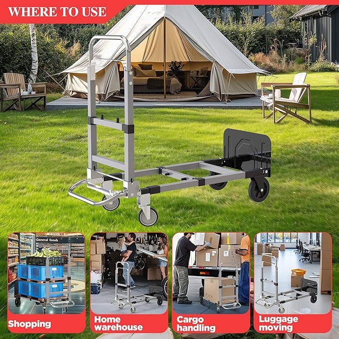 3 in 1 Convertible Hand Truck Dolly Cart - Image 6