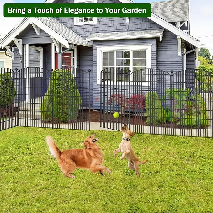 8 Panels No Dig Decorative Garden Fence - 48 in x 20.8 ft - Image 7