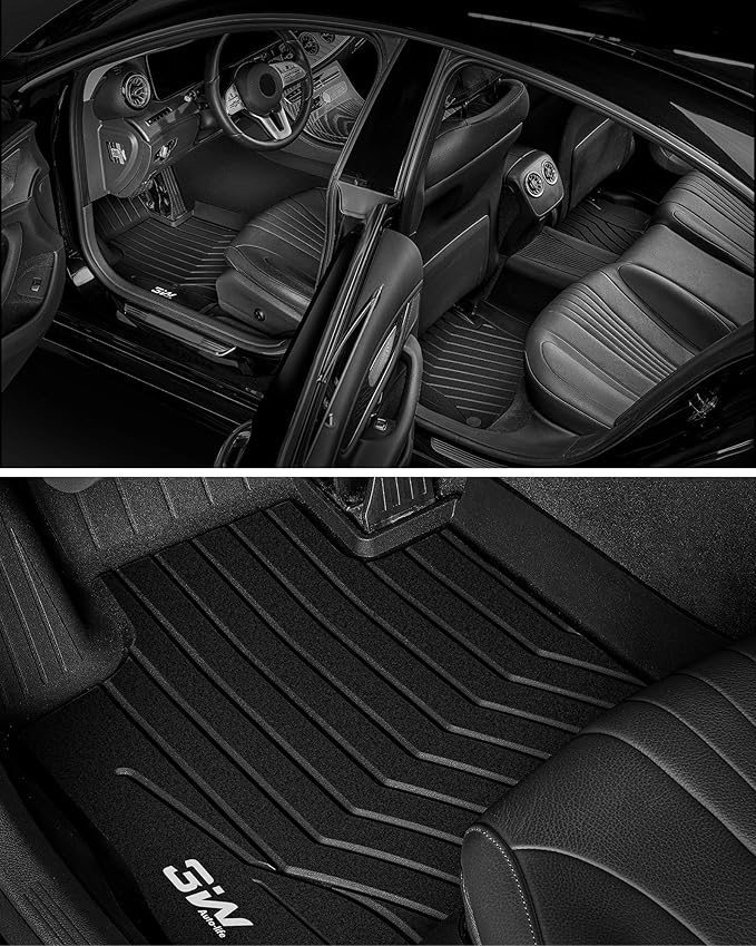 3W Floor Mats for Benz E-Class 2017-2023 Sedan & Wagon Only, E300/E350/E400/E43 - Image 9