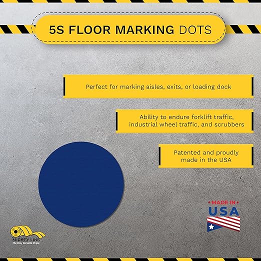 Mighty Line 3.75" Solid Dot Shaped Floor Marking Tape - Image 2