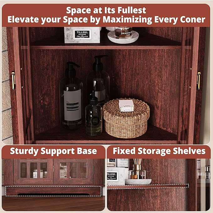 IRONCK Corner Cabinet, Home Space Saver - Image 4