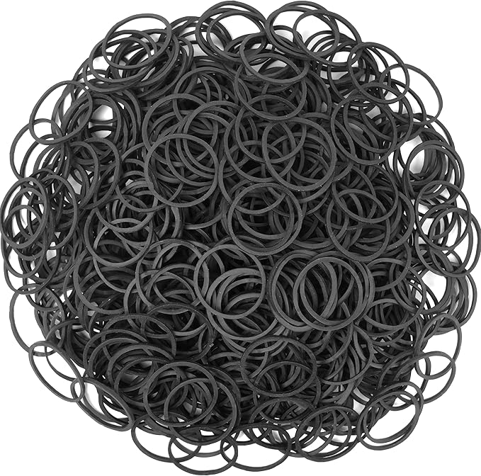 Rubber Bands Size #10 Black 760pcs Elastic Rubber Band size10 1inch Small - Image 4