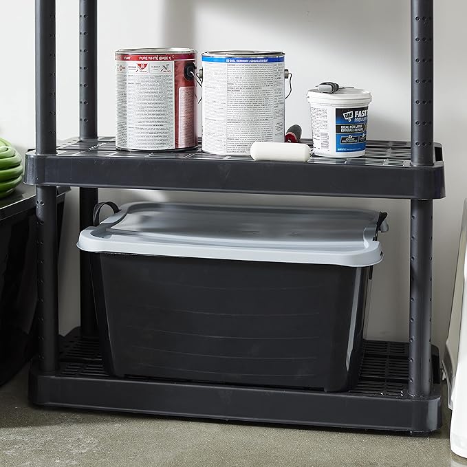 Life Story 12 Pack Heavy Duty Stackable Storage Bin, 55 Quart Home Organizer - Image 5