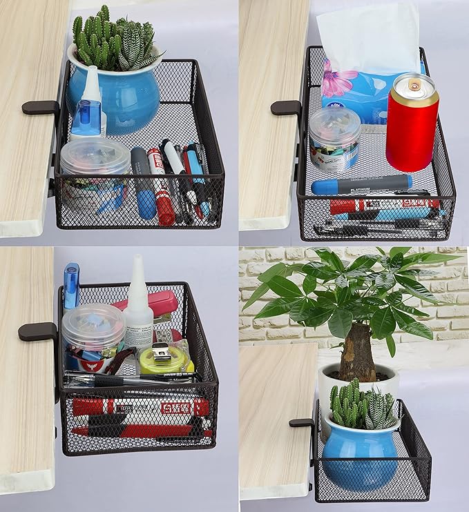 Clip-on Drawer organizers, desk organizer, can be clipped around the table to - Image 3