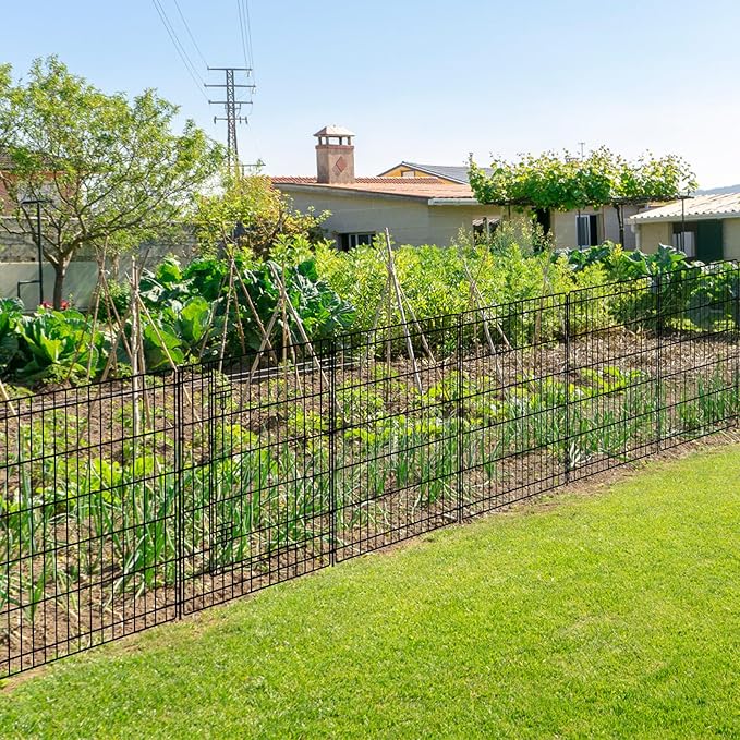 INJOPEXI Decorative Garden Fence 12 Panels 26ft×36in Garden Fences Outdoor - Image 7