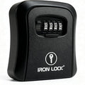 Iron Lock® Key Lock Box Wall Mount – Medium Waterproof Heavy-Duty Metal Safe by IronLock