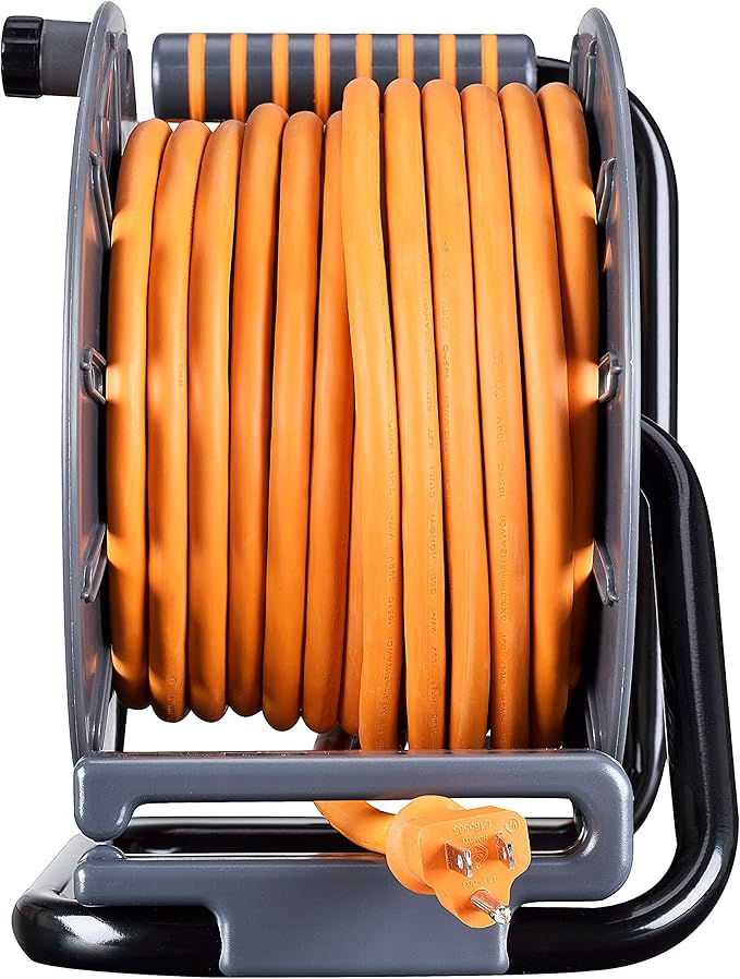 Masterplug 50ft Cord Reel, Retractable Extension Lead - Image 5