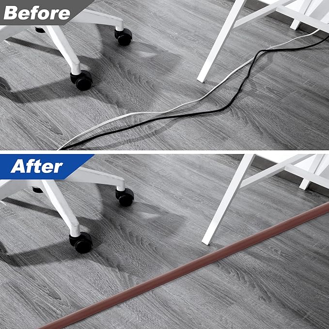 Cord Hider Floor 6ft LZEOY, Heavy Duty Cord Covers - Image 6