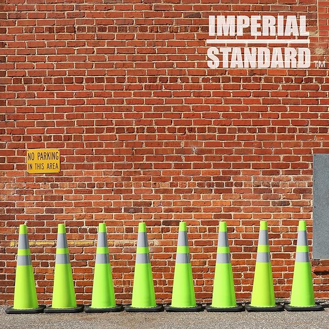 Traffic Cones - Safety Cones - 36" Green Cones - Construction Cones - Road - Image 6