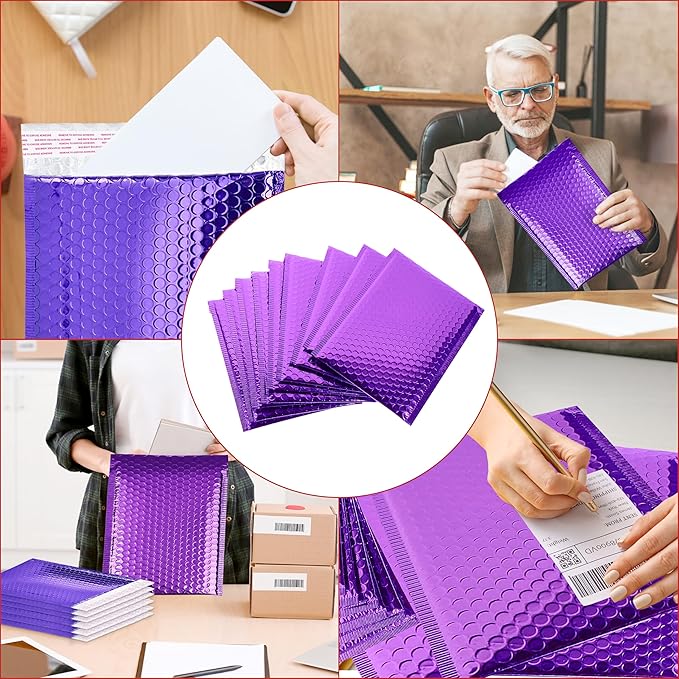 GGR Supplies Metallic Bubble Padded Envelope Mailers, 7.5 X 11 Inches, - Image 5