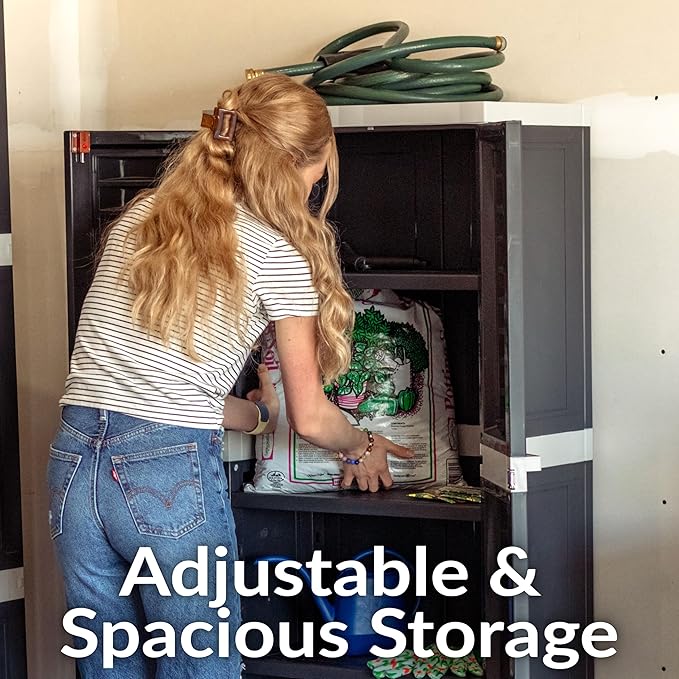 Sunnydaze Lockable Storage Cabinet - Image 4