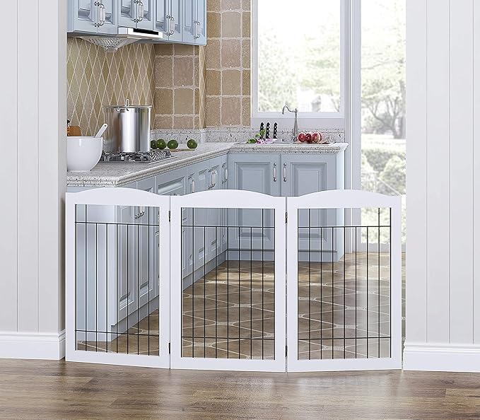 Spirich Freestanding Wire Pet Gate - Image 2