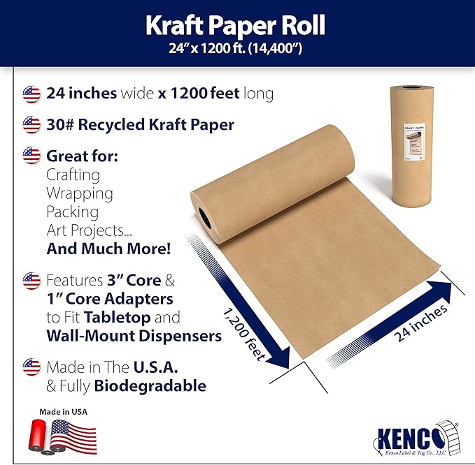 Brown Kraft Paper Roll - Image 2