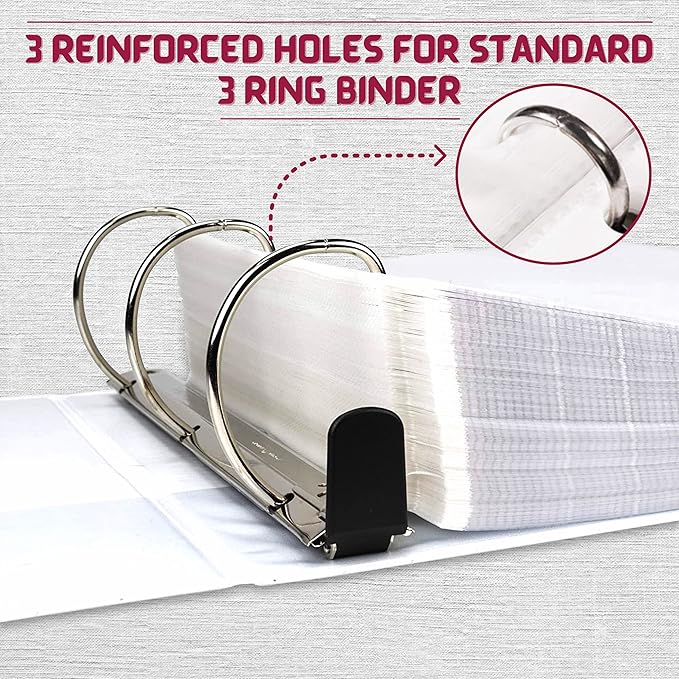 Sheet Protectors, Top Loading Plastic Sleeves 8.5 x 11 inch - Image 4