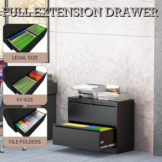 2 Drawer Lateral File Cabinet - Image 5
