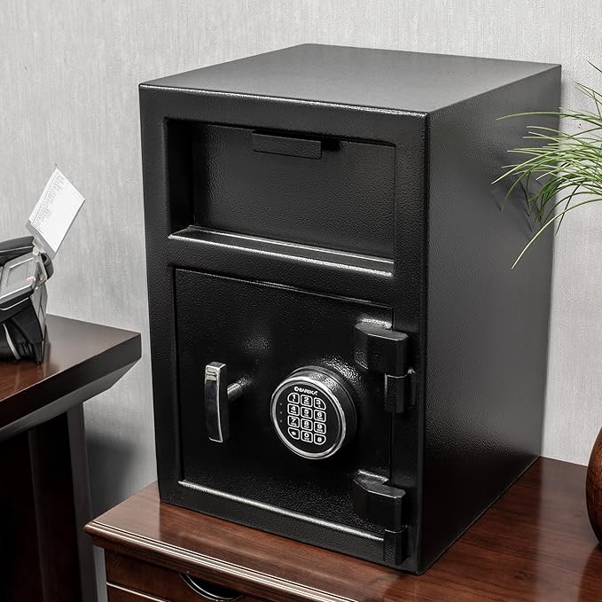 BARSKA AX12588 Standard Keypad Security Depository Drop Safe 1.03 Cubic Ft - Image 8