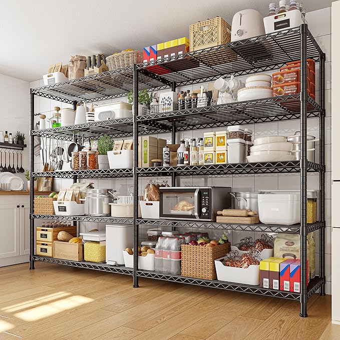REIBII 73''W Storage Shelves Load 1650 LBS Metal Shelving 5-Tier Adjustable - Image 5