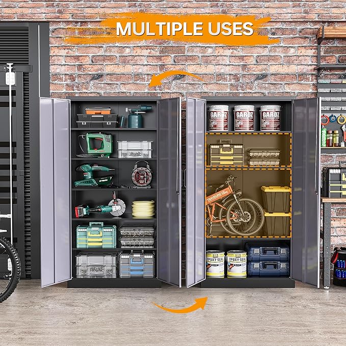 STANI Metal Garage Storage Cabinet - Image 6