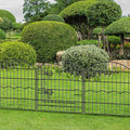 Decorative Garden Fence 6 Panels 12ft×24in No Dig Animal Barrier Fencing by FIRSTNESS