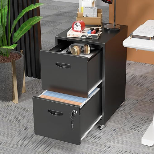 2 Drawer Mobile File Cabinet - Image 2