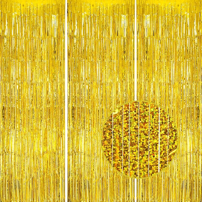 3 Pack Foil Fringe Backdrop by DECOCKRAT